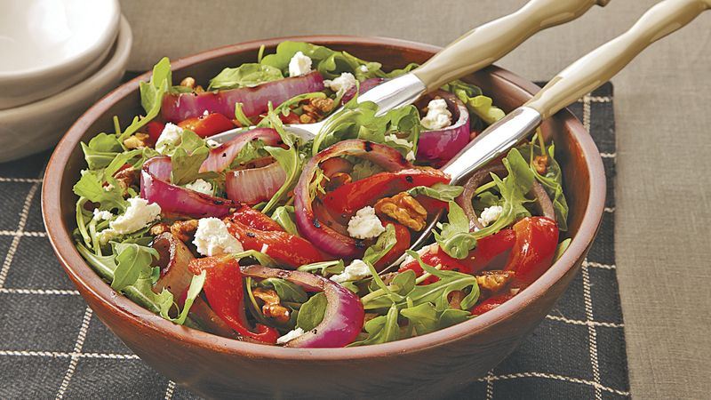 Red Pepper, Onion and Feta Salad