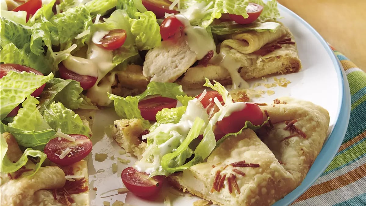 Chicken Caesar Club Salad Pie