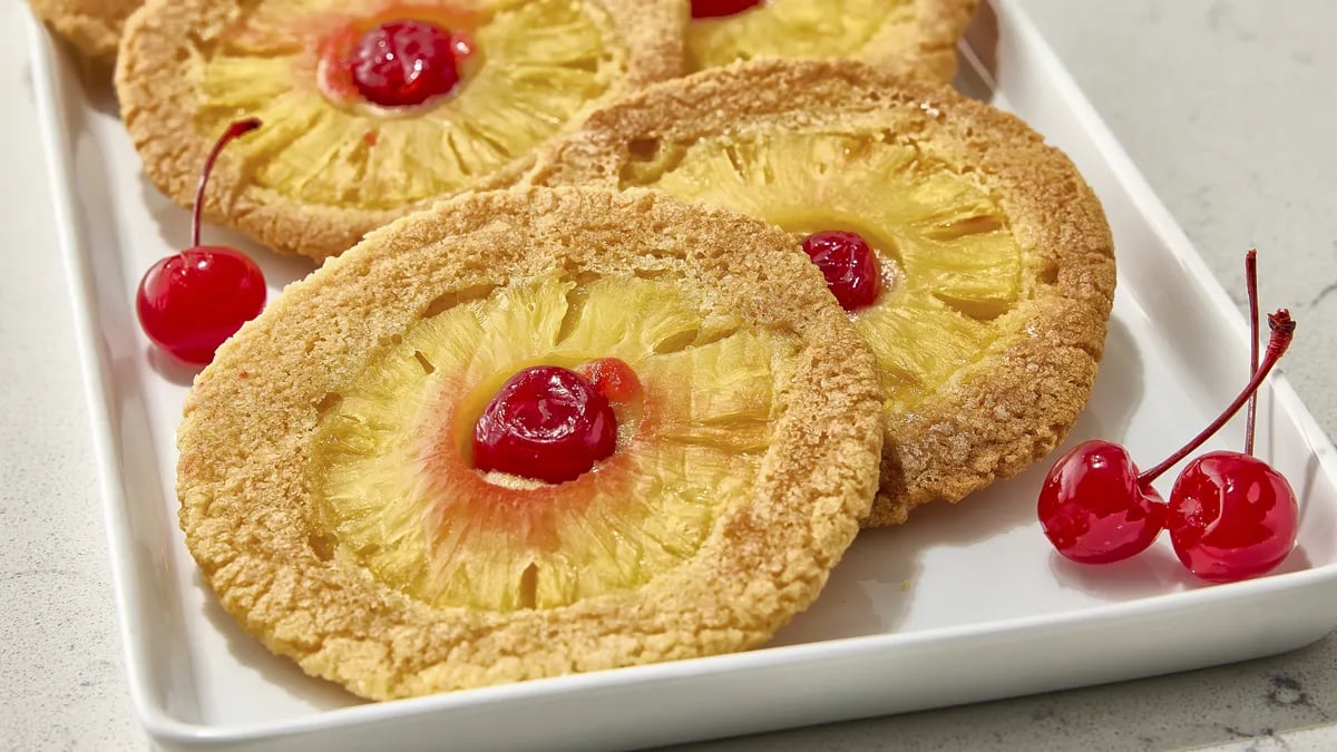 Pineapple Upside-Down Cookies