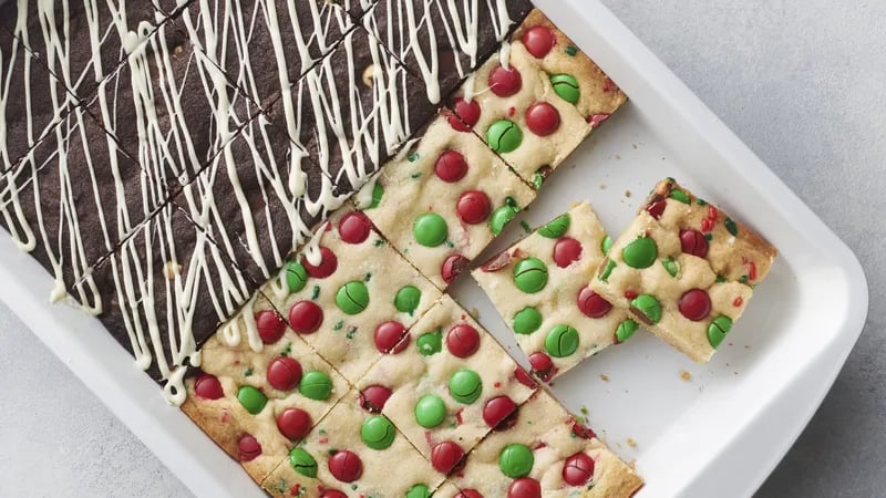 Two-in-One Holiday Cookie Bars