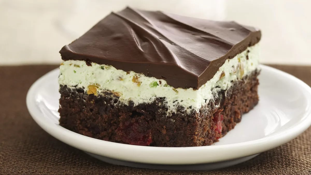 Chocolate-Cherry-Pistachio Brownies