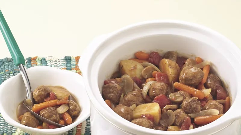 Slow-Cooker Meatball Stew