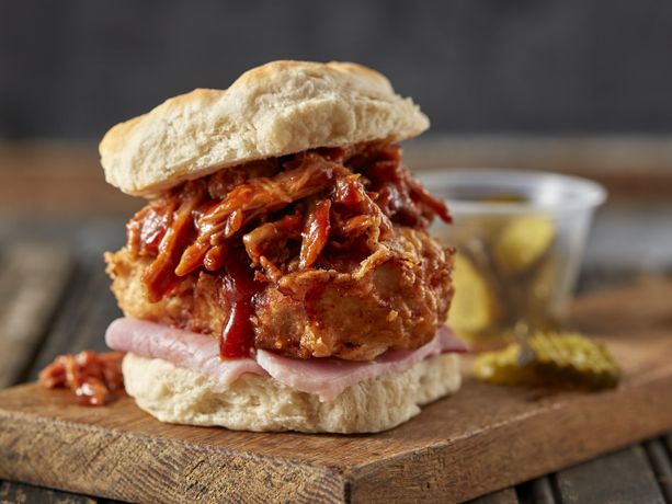 Triple Pork Biscuit Sandwiches