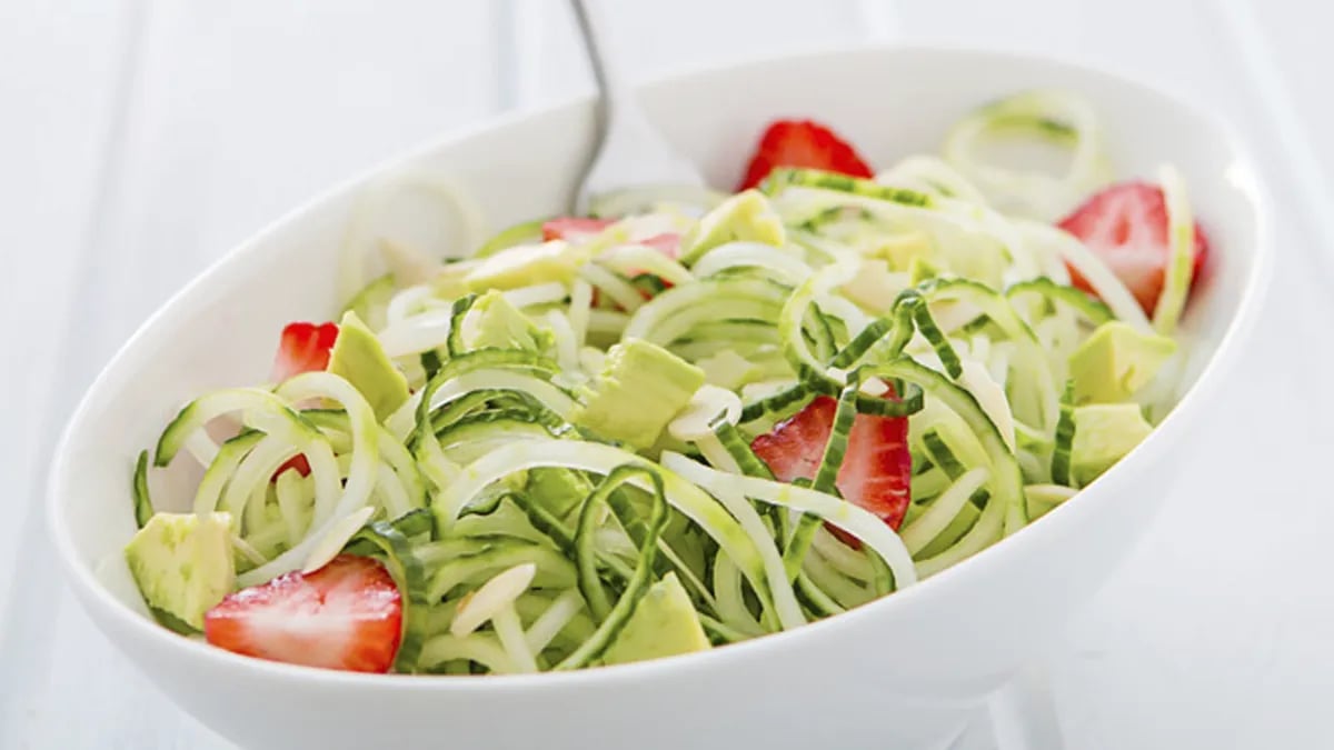 Avocado, Strawberry and Cucumber Salad