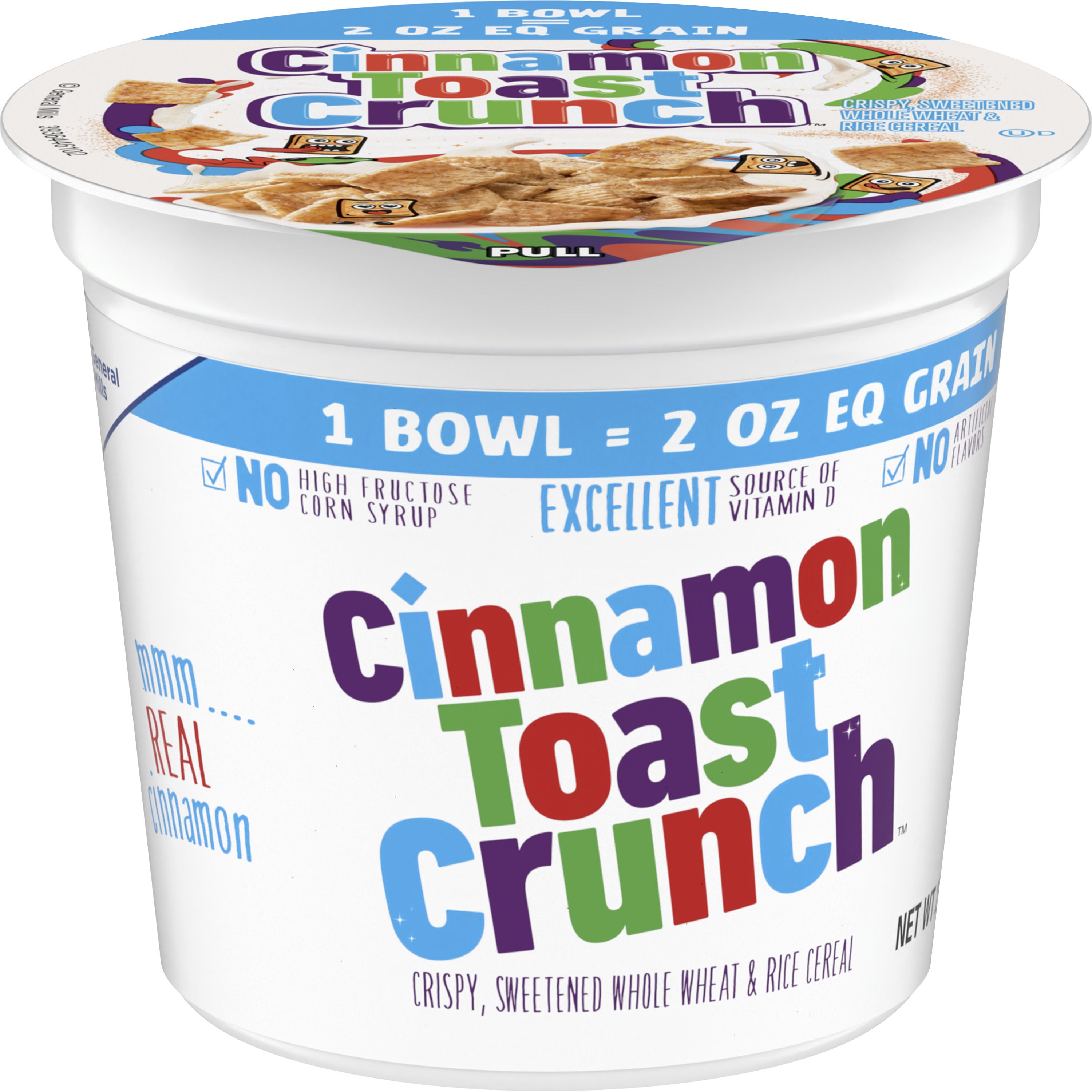 Front - 3D Cinnamon Toast Crunch Cereal Single Serve Cup 60/2 OZ