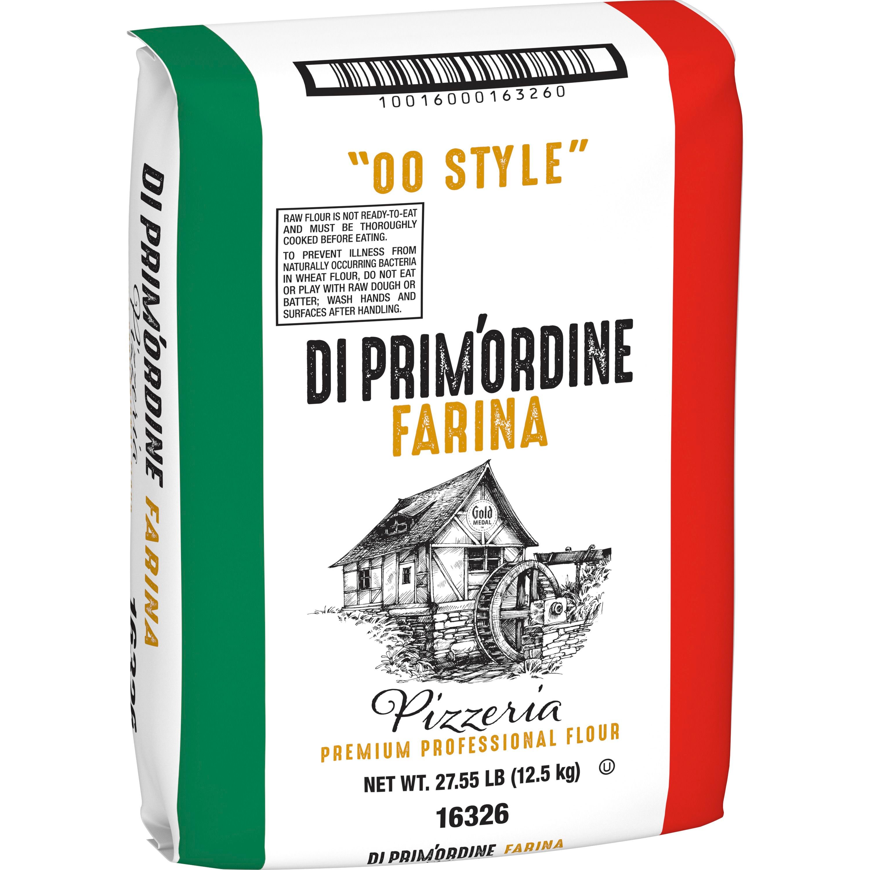 Case - Left Front 3D Gold Medal(TM) DI PRIM'ORDINE FARINA Premium Professional Pizzeria Flour 27.55 lb