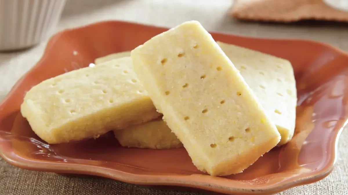 Lemon Cornmeal Shortbread