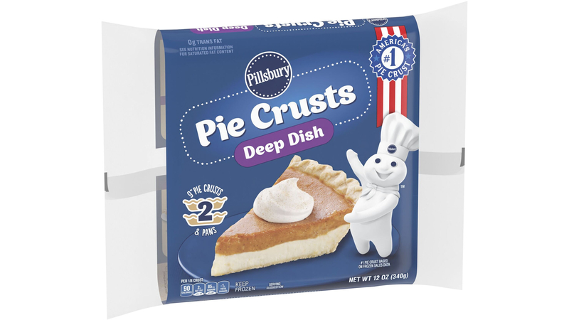 Pet Ritz Pie Shells Pillsbury Frozen Pie Crust, Deep Dish, Two 9-Inch Pie Crusts and Pans ...