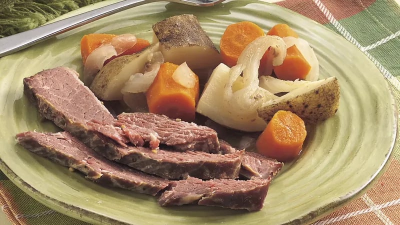 Slow-Cooked Corned Beef Dinner