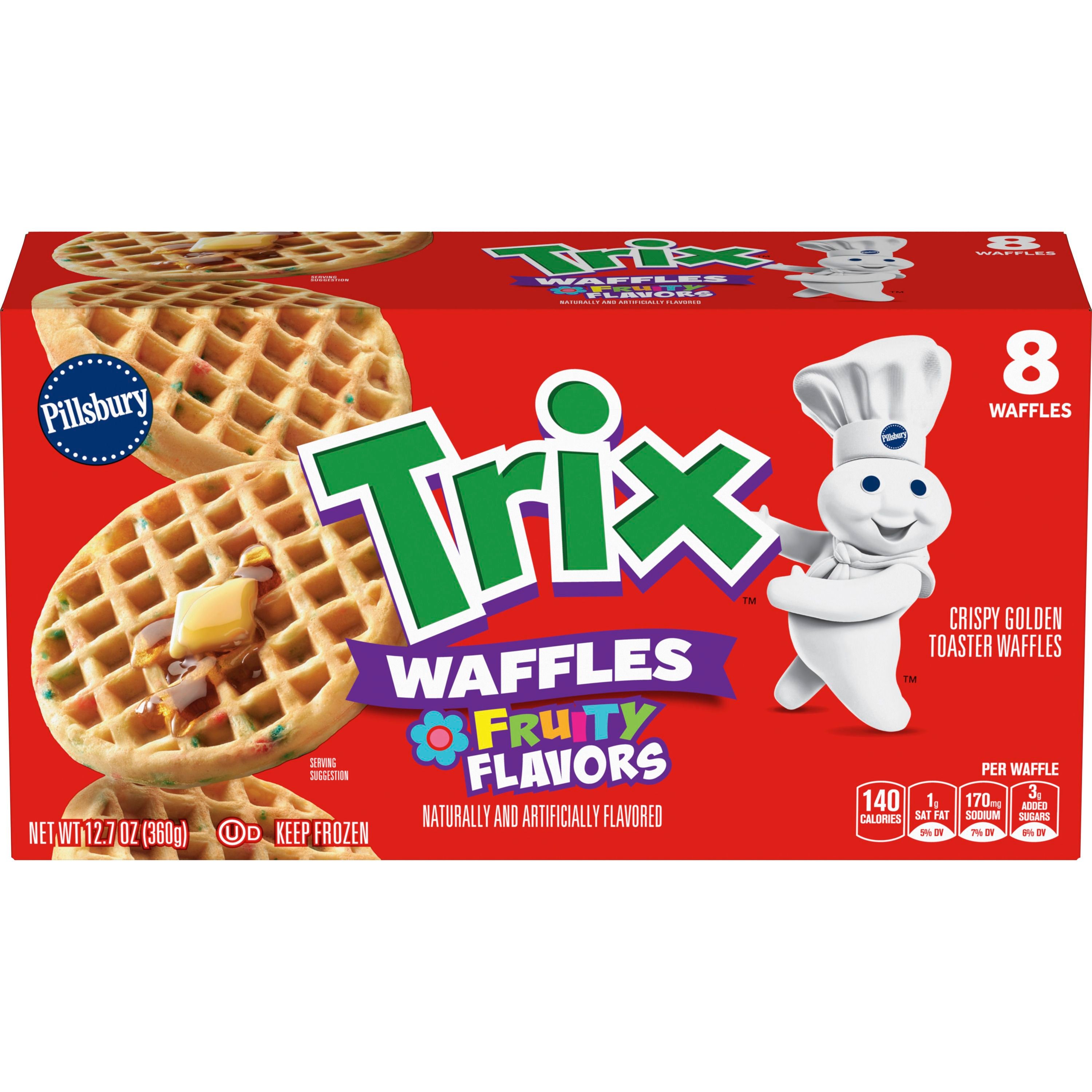 Pillsbury Trix Frozen Waffles, 8 Waffles, 12.7 oz. - Front