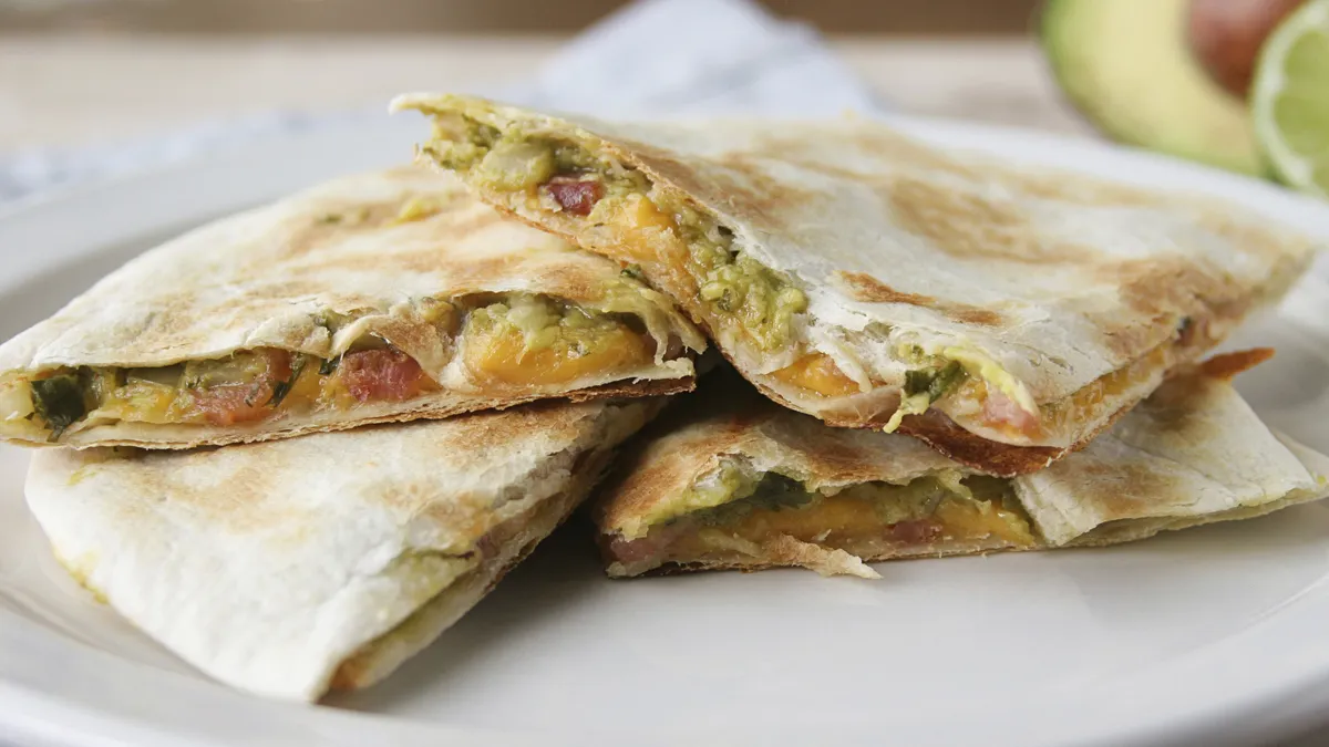 Bacon-Guacamole Quesadillas