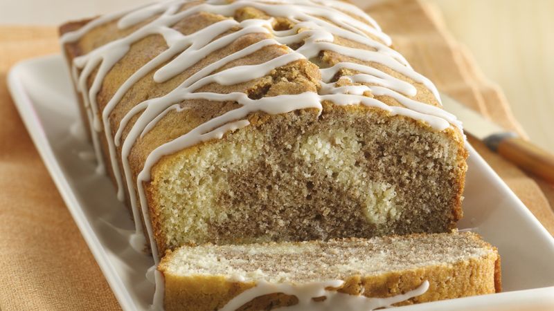 Gluten-Free Cinnamon Roll Pound Cake with Vanilla Drizzle