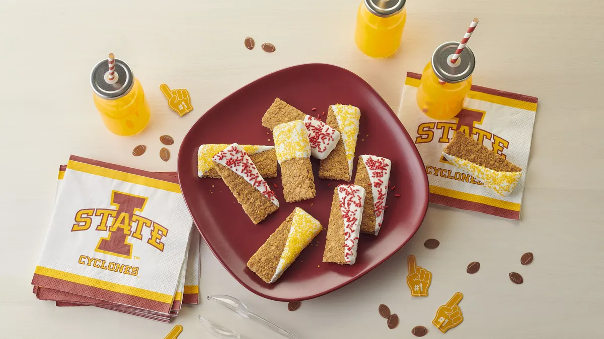 Iowa State Team Colors Dipped Granola Bars