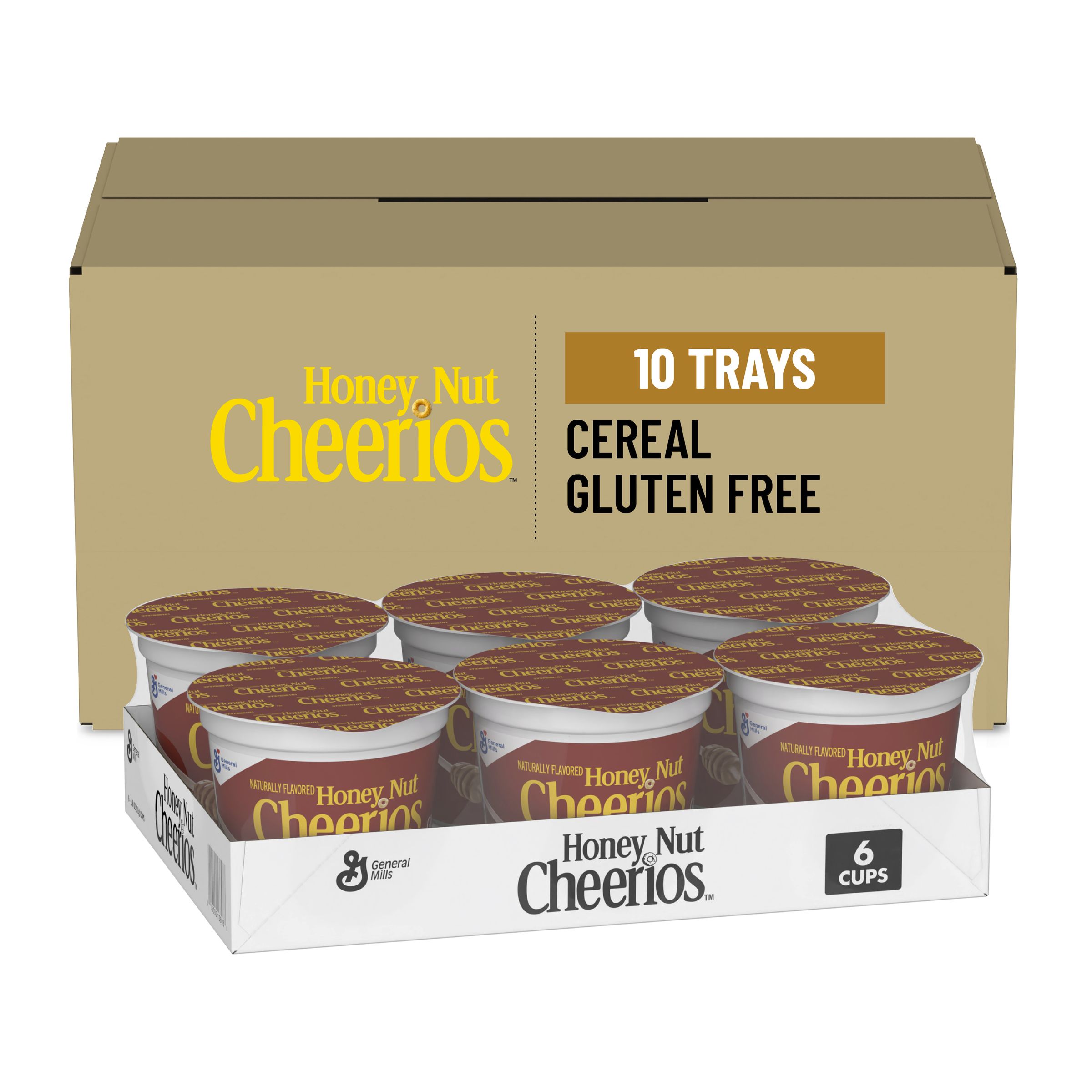  Case Optimized Hero Honey Nut Cheerios Gluten Free Cereal Single Serve Cup Pack 10/10.8 OZ