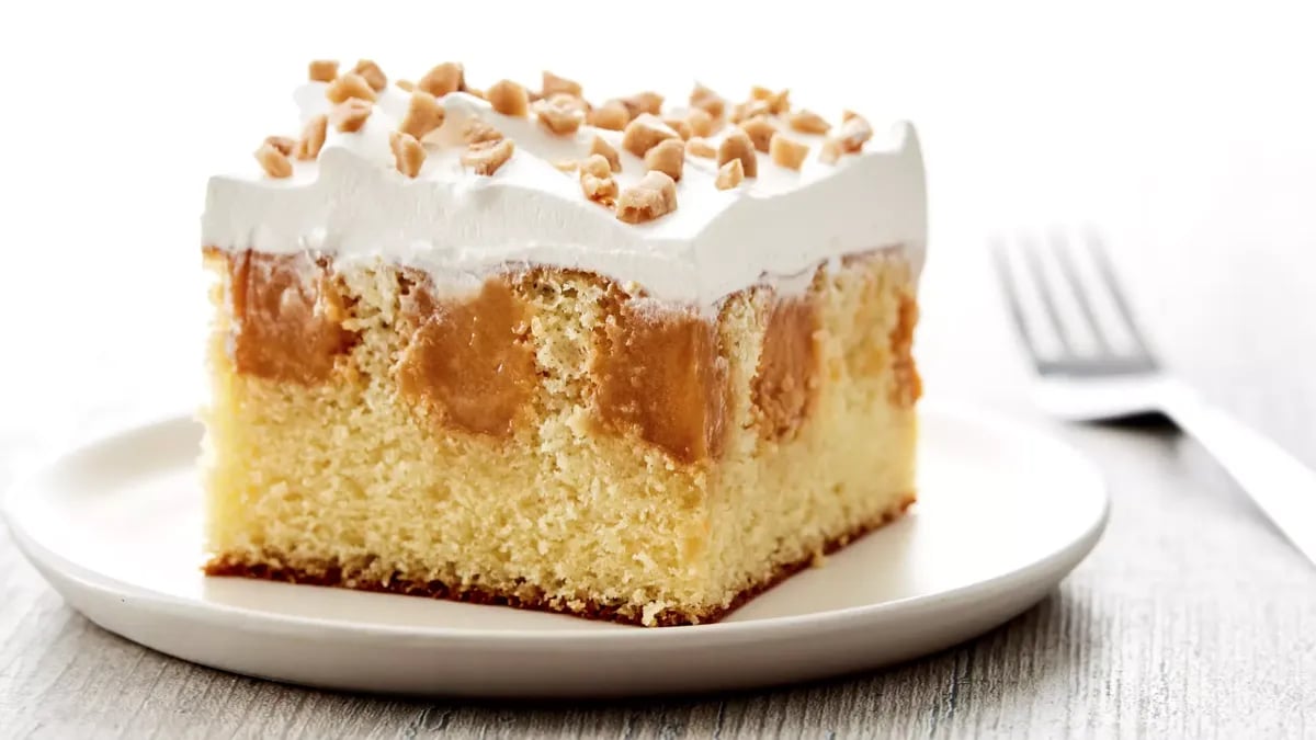 Butterscotch Poke Cake