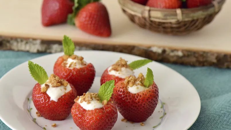 Yoplait® Greek Stuffed Strawberries