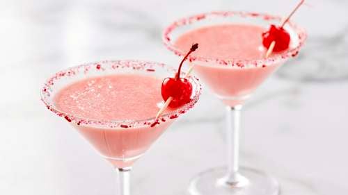 Valentine's Day Strawberry Martini - The Boozy Ginger