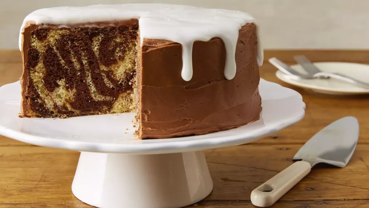 Slow-Cooker Zebra Cake