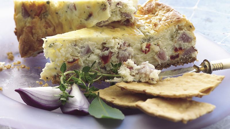 Ham and Swiss Appetizer Cheesecake