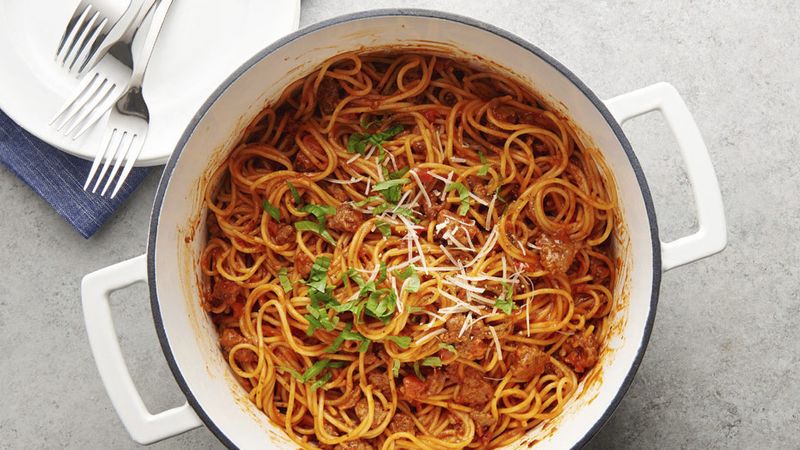 One-Pot Creamy Spaghetti 