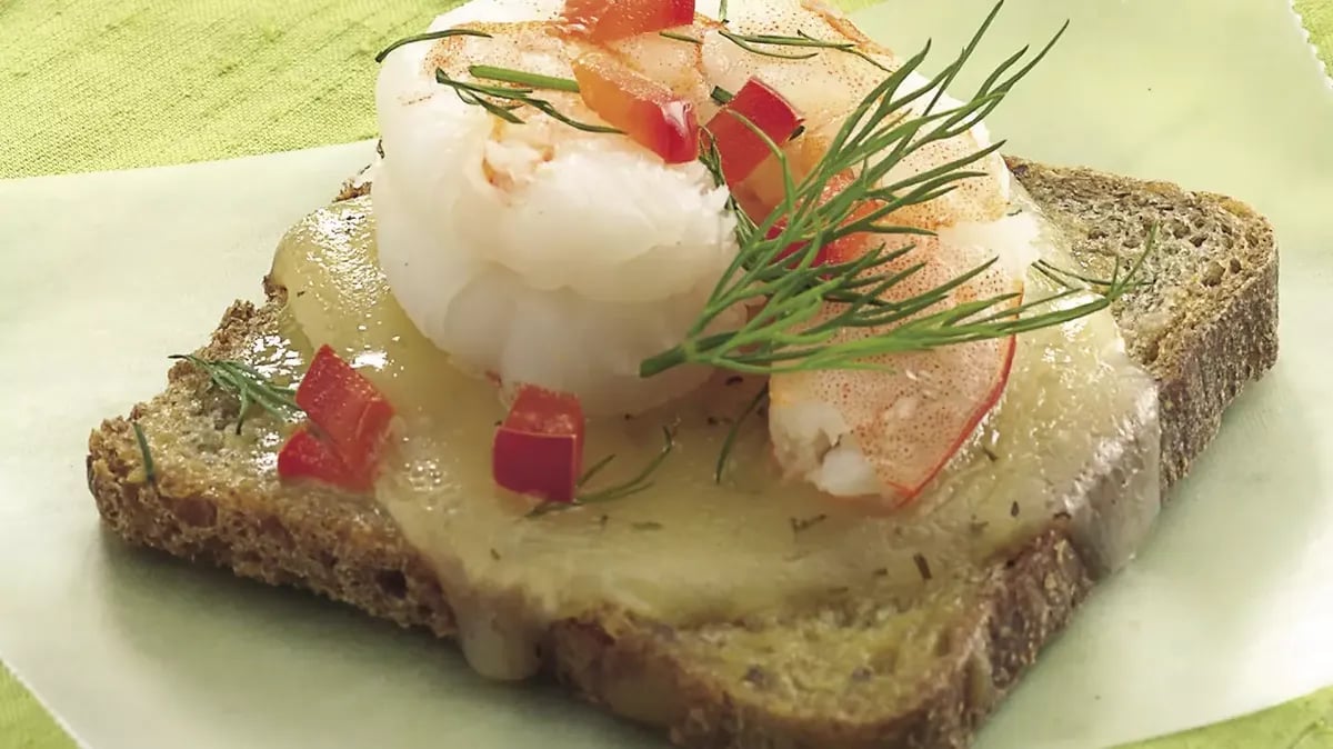 Dill Havarti-Shrimp Appetizers