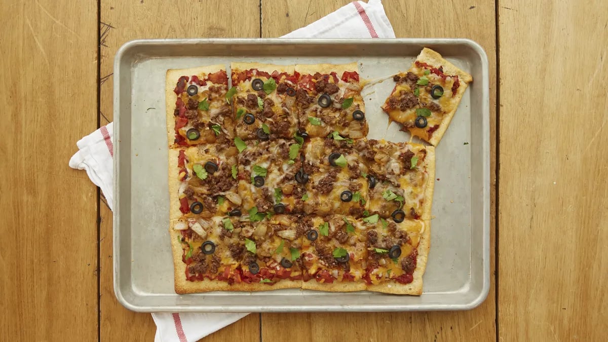 Beefy Tex-Mex Pizza