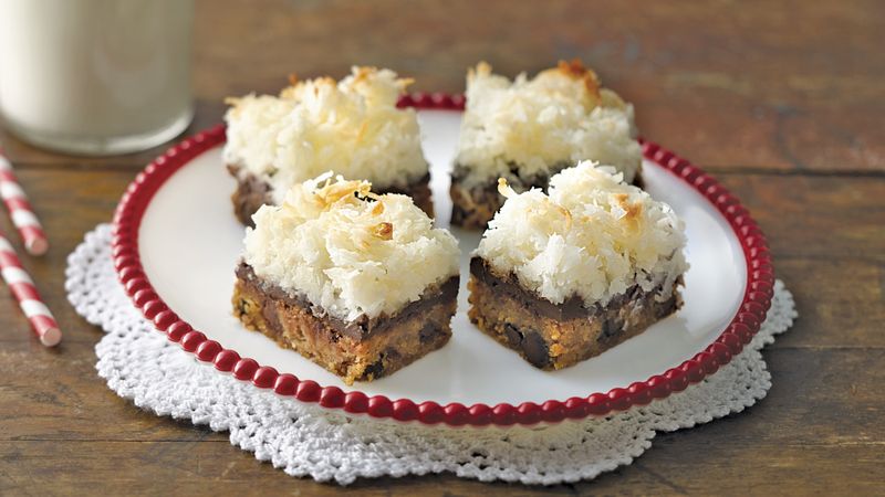 Browned Butter Blondies with Macaroon Topping
