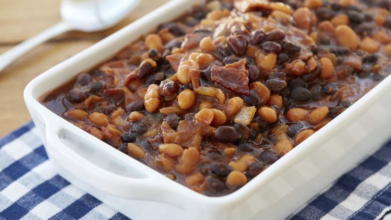 Slow-Cooker Barbecued Beans