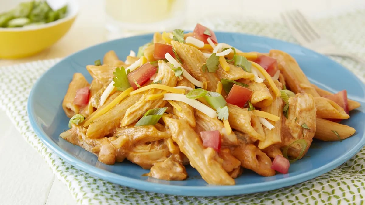 One-Pot Green Chile Chicken Pasta