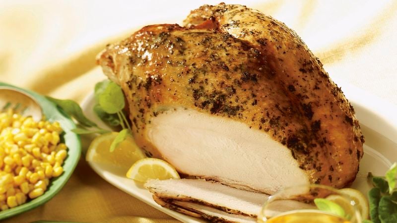 Air Fried Turkey Breast with Lemon Pepper or Herbs