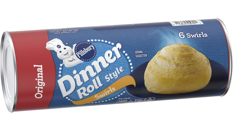 Pillsbury Dinner Roll Style Swirls, Original, 6 Rounds, 11 oz ...