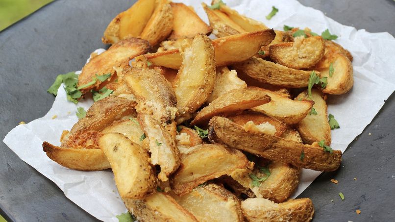 French Fries with Parmesan Cheese and Garlic