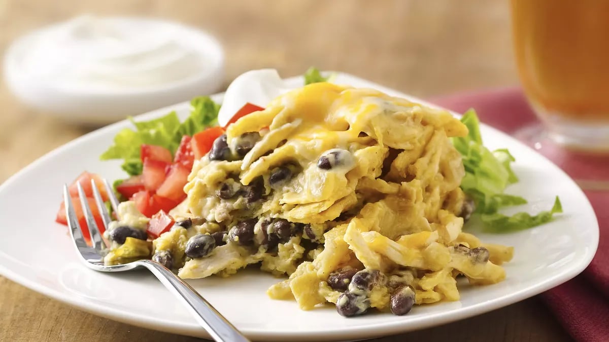 Slow-Cooker Chicken Enchilada Casserole