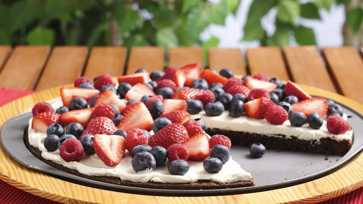 Triple Berry Brownie