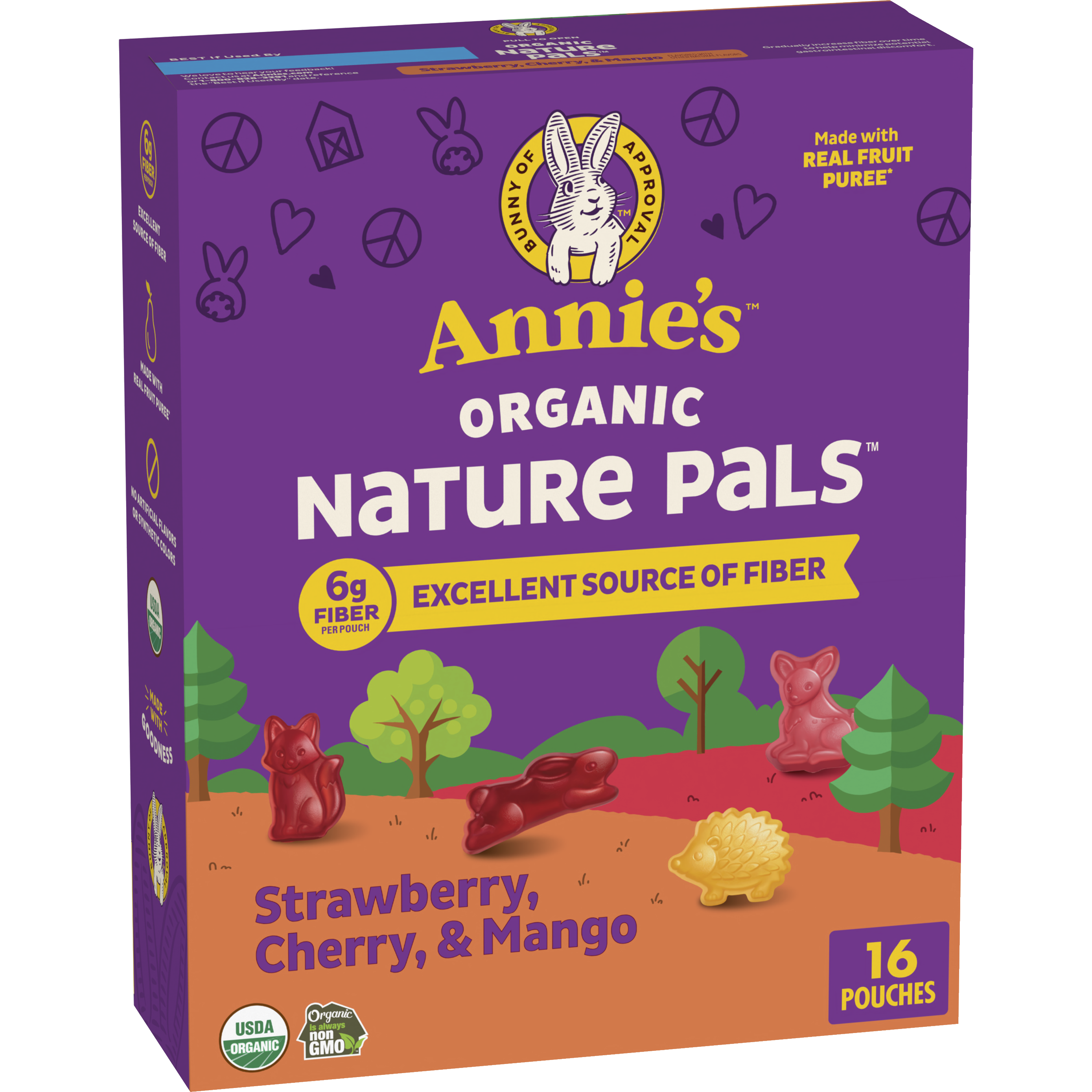 Organic Nature Pals Strawberry, Cherry & Mango | Annie‘s