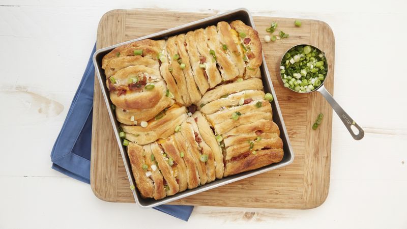 Bacon and Cheddar Chive Monster Pull-Apart Bread