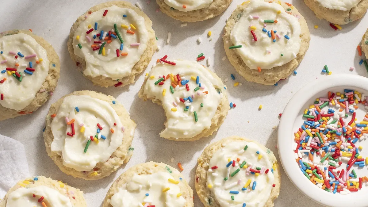Lemon Birthday Cake Cookies