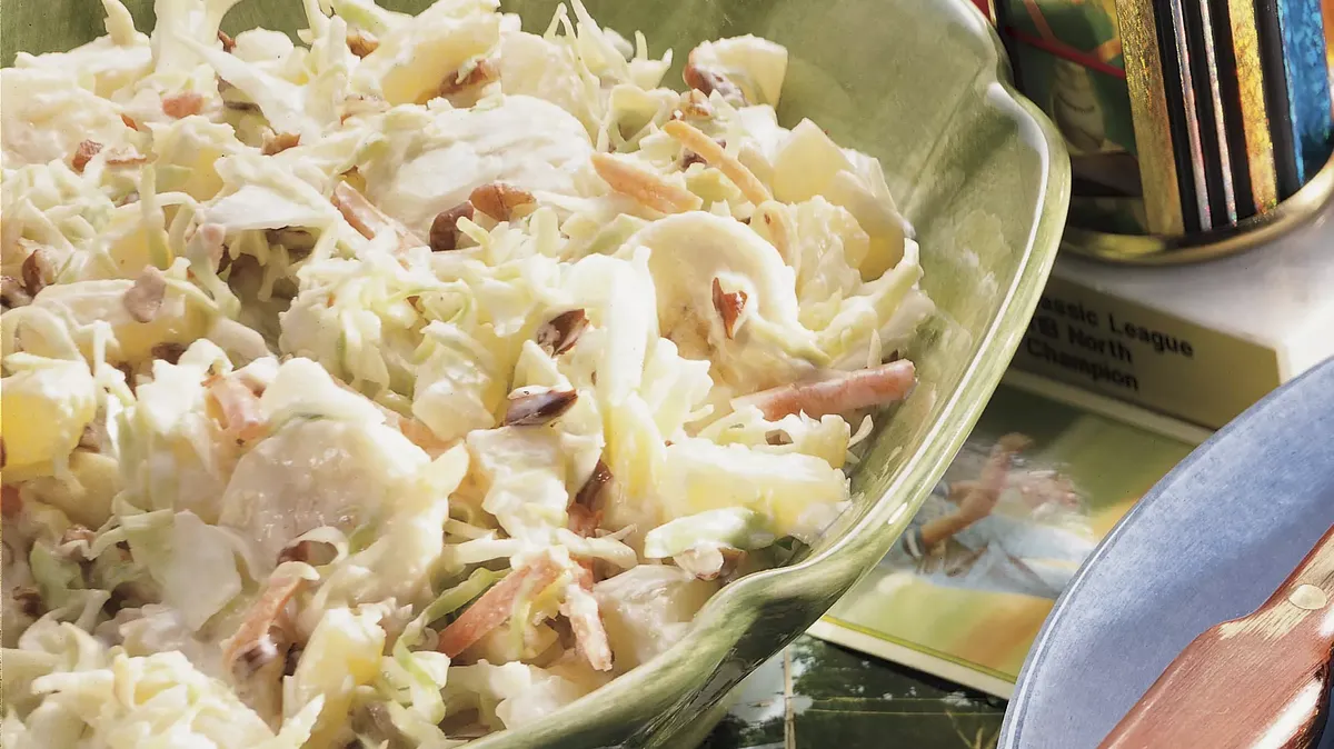 Pineapple-Banana Slaw