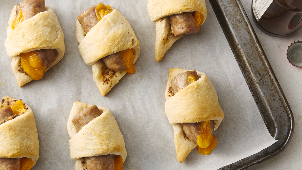 Cheesy Crescent Bratdogs Recipe - Tablespoon.com