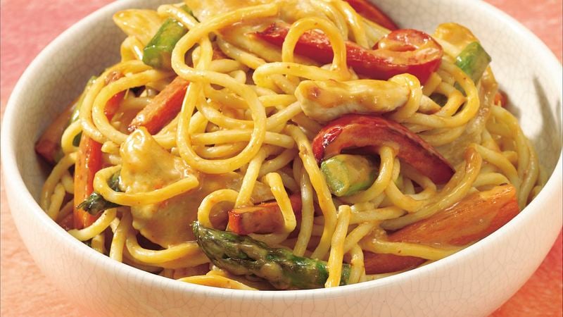 Peanut Chicken with Noodles