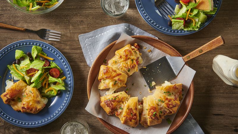 Cheesy Southwest Chicken Crescent Ring for Two