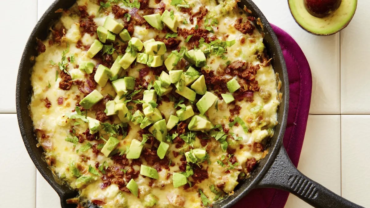 Guacamole Filled Queso Fundido