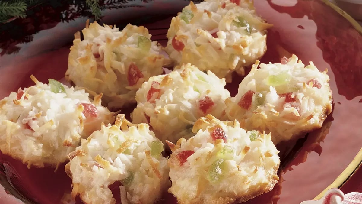 Festive Coconut Macaroons