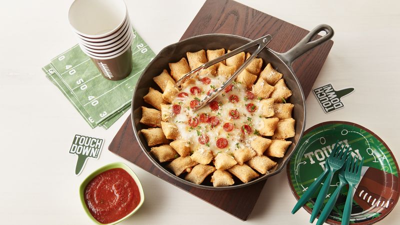 Game Day Pizza Roll Skillet Dip
