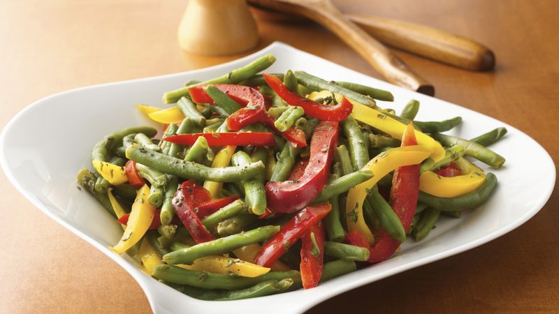 Green Beans with Colored Peppers (Crowd Size)
