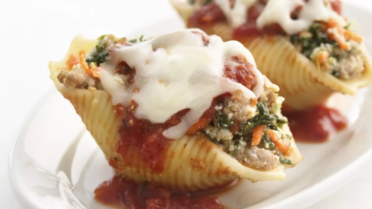 Skinny Sausage-Stuffed Shells