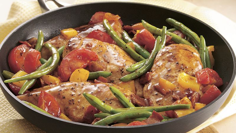 Easy Chicken and Garden Veggies Recipe - BettyCrocker.com