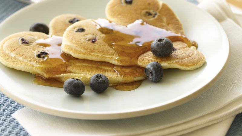 Blueberry Pancake Hearts