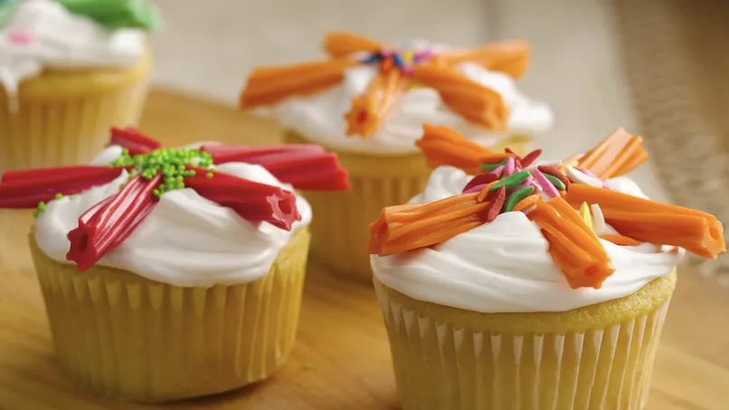 Flower-Power Cupcakes