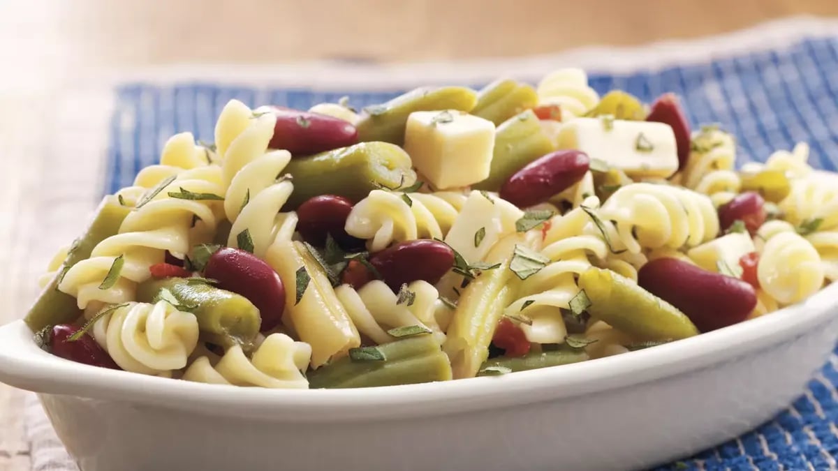 Three-Bean Pasta Salad